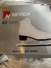 Nevica Ladies White Ice Skates Worn Once Size Uk 6/EU 39 In Box