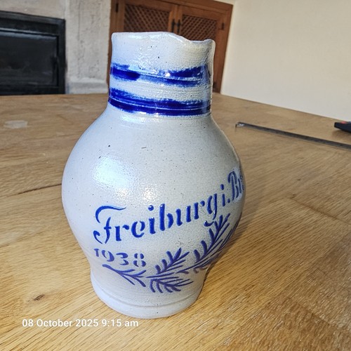 1938 german salt glazed - salt, jug