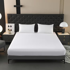 Silk Fitted Bed Sheets. -