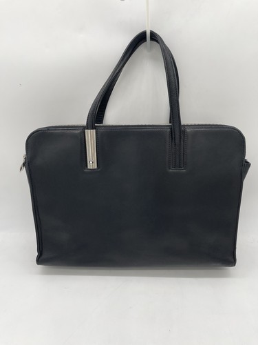 Montblanc black leather - montblanc,