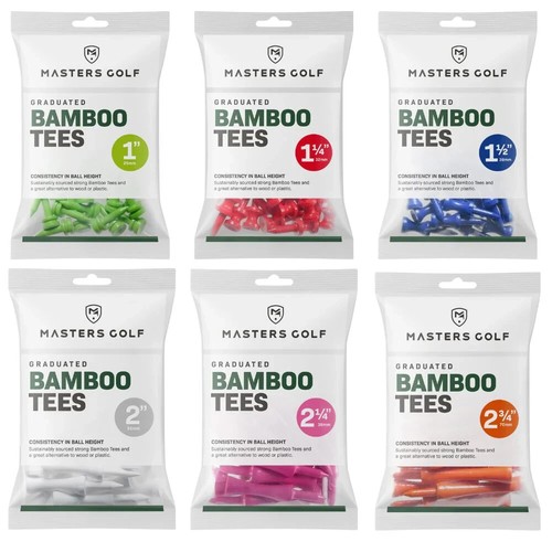 Masters bamboo golf tees - golf,