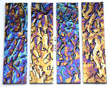 4 PIECES 1" x 4" BLACK