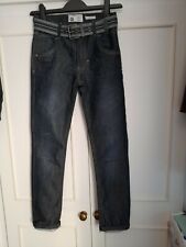 BOYS RJR  JOHN ROCHA JEANS  WITH CONTRAST BELT AGE 9 WORN FOR 10 MINUTES