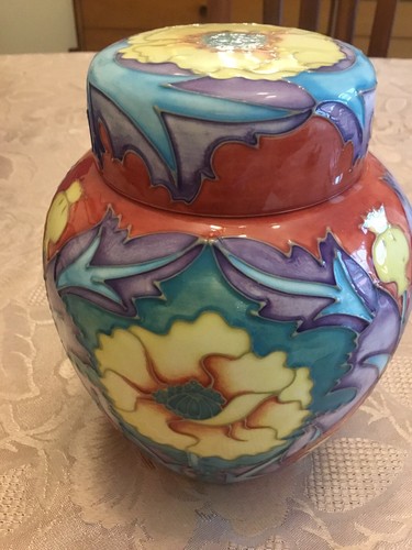 Moorcroft ginger jar - ginger,