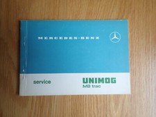 Mercedes-Benz Unimog / MB trac service book (unused)