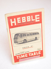 Bus Coach Timetable Hebble 1st