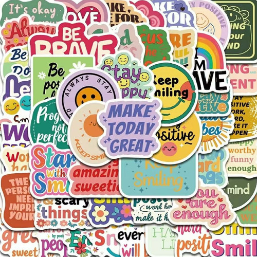 Positive affirmation stickers - positive,