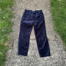 Ladies M&S Navy Velvet Cotton