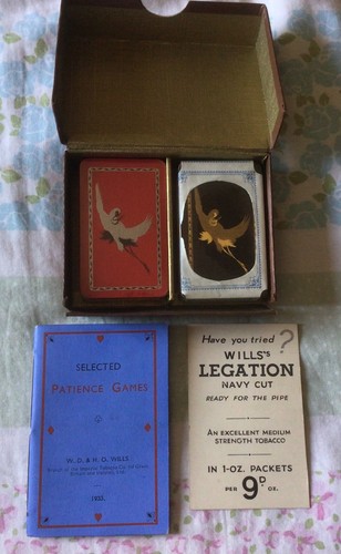 Vintage sealed patience card - vintage,