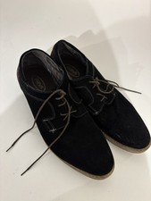 AM shoe Company Black Suede