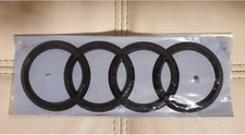 Audi Badge Emblem Black Rings