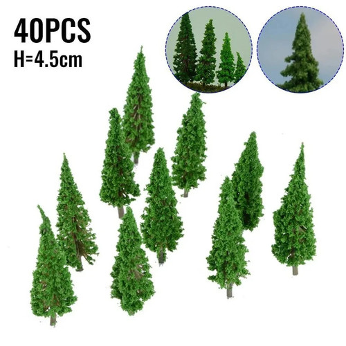 40pcs model trees plastic - trees,