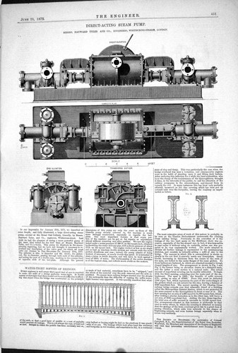 Antique old print - print, 1872
