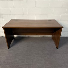Walnut Straight Desk- 1600mm x