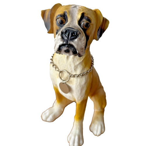 Boxer dog statue - boxer,