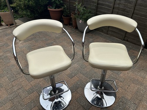 Bar stool creampu leather - bar,