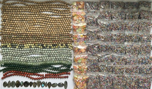 10kg semi precious beads - 10kg,