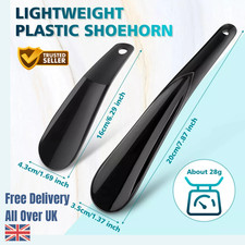 2x Black Plastic Shoe String