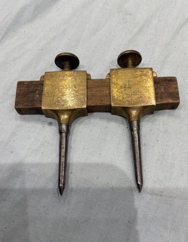 Vintage pair brass trammel - pair,