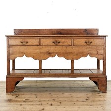 Antique 18th Century Oak Dresser Base (M-6293B)