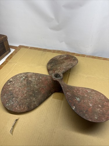 Vintage brass boat propeller - vintage,