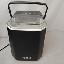 FOOING HZB-12/G Portable Ice Cube Maker Machine Black Countertop – Used