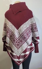 poncho for Ladies ..100% cotton handwoven made in Ecuador