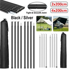 4x Adjustable Tent Poles