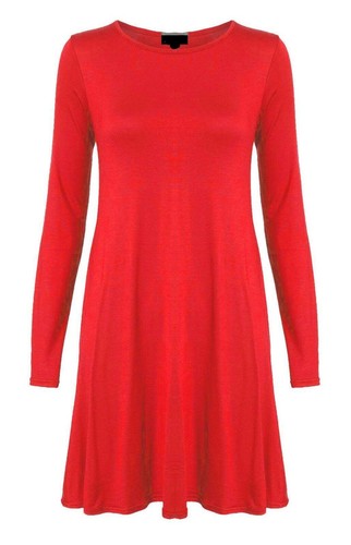 Women swing dress flared - women,