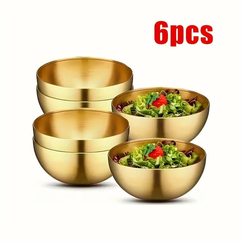 Large size steel golden - 6, s/steel