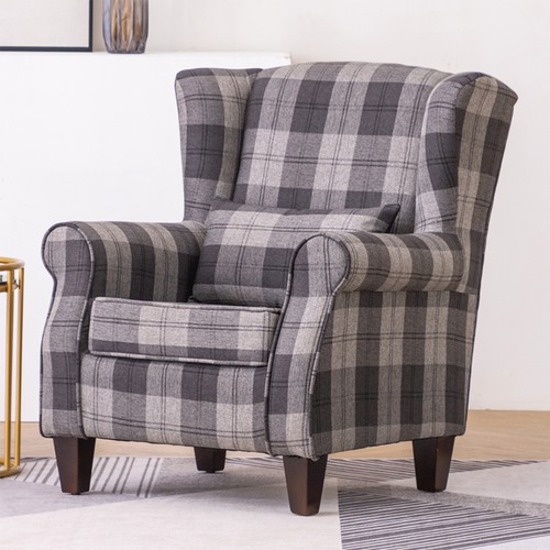 Retro tartan single accent - retro,