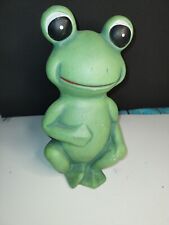 Garden Frog Ornament Outdoor Animal Figurine Decoration Ceramic
