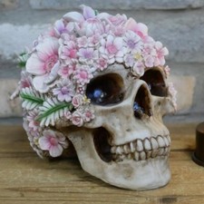 Flower Skull Gothic Ornament
