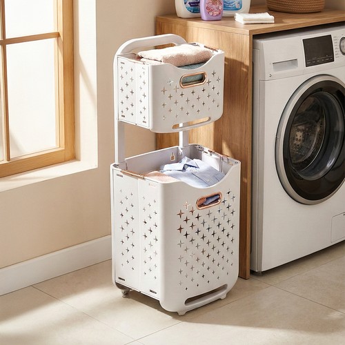 Mobile laundry basket dirty - laundry,