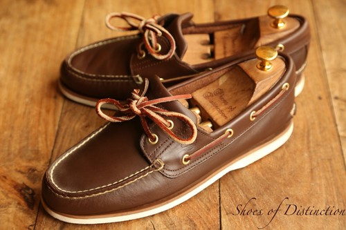 Timberland brown leather boat - timberland,