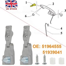 2X For Fiat 500 Door Handle