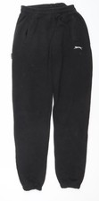Slazenger Men's Black Small Sweatpants Activewear Jogger Trousers