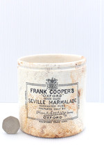 VINTAGE PRIMITIVE c1900s 2lb FRANK COOPER OXFORD SEVILLE MARMALADE POT or JAR