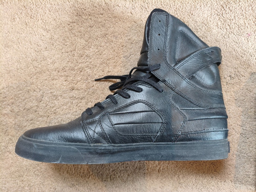 Supra skytop black leather - supra,