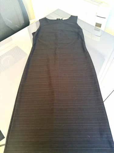 Next black striped shift dress - next,