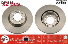 X2 PCS FRONT BRAKE DISC ROTOS