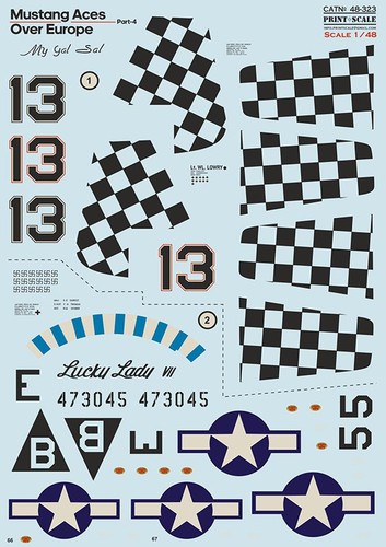 51d mustang aces over - aces,