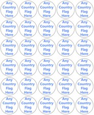 Any Country Flag Cupcake