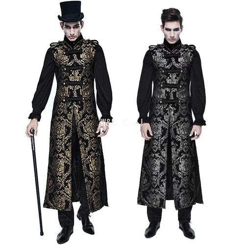 Men steampunk gothic long - men's,