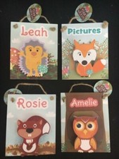 Personalised Woody Pegs - Door Hanging Sign - Fridge Magnet