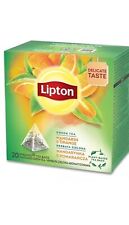 3 x Lipton Mandarin & Orange Green Tea 20 Teabags (Pack of 3)
