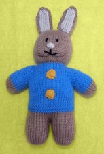 KNITTING PATTERN - Baby’s First Peter Rabbit inspired 27 cms Baby Soft Plush Toy