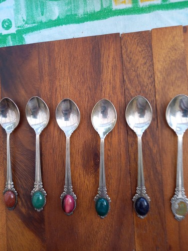 Vintage teaspoon set 6 - vintage,