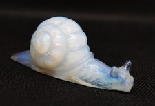 Sabino Opalescent Glass Snail Art Deco Statuette France