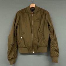 Topshop khaki green bomber